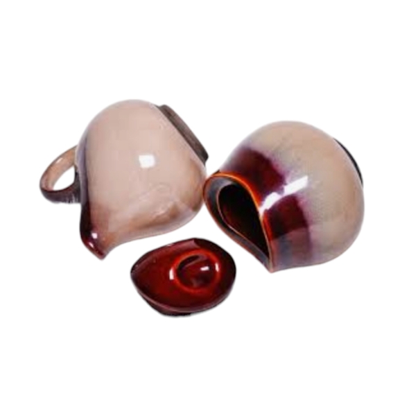 Vintage Collectible Sango Nova Brown Creamer & Sugar Bowl Set Glazed Pottery - Picture 3 of 9